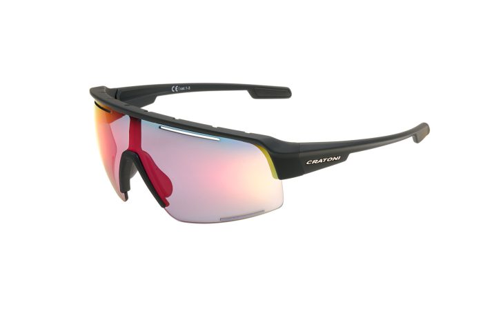 C-Matic NXT MIRROR Photochromic black rubber klar mit rotem Spiegel