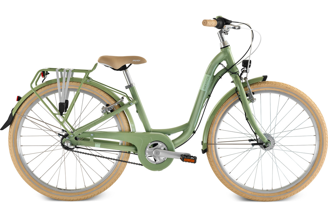 PUKY Skyride 24-3 Classic Wave Retro Green