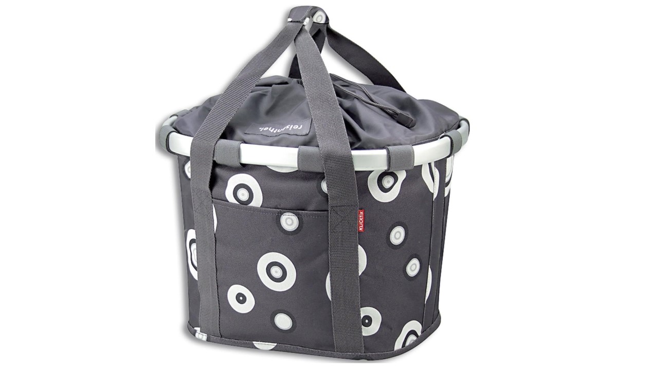 KLICKfix Reisenthel Bikebasket bubbles anthrazit