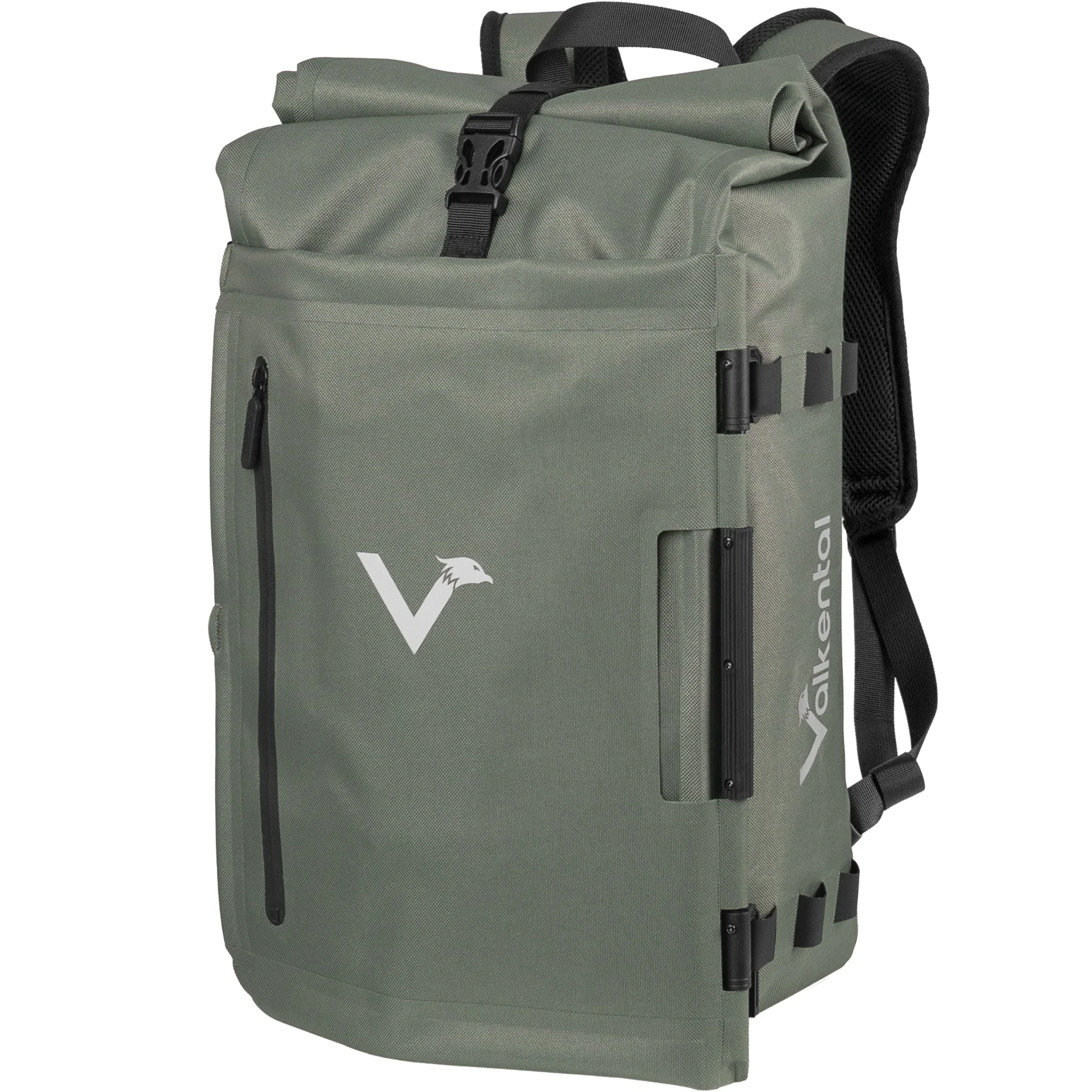 Valkental TrailX - Fahrradtasche & Rucksack kombiniert Grün/Reflective