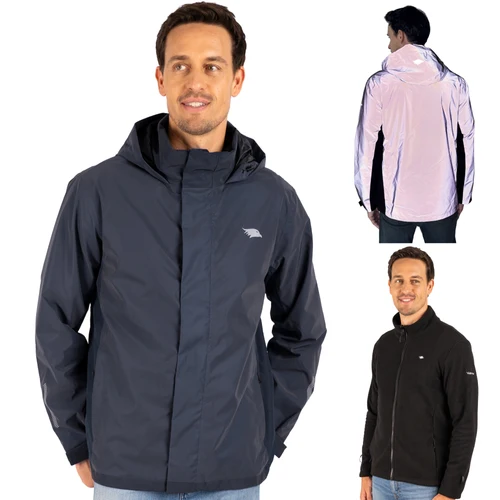 Valkental 3in1 Smart Jacket Herren Reflektierend / Navy Blau
